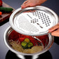 🥗 3-in-1 Set mit Schüssel, Abtropfschale & Reibe – Integrierter Abtropfkorb Zum Waschen, Abtropfen & Mischen Für Eine Effiziente Küche ✨