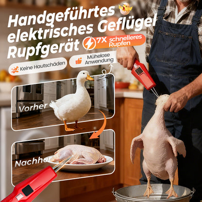 🦆🔥2025 SCHNÄPPCHEN 🔥🐓Elektrische Geflügelrupfmaschine – Einfaches Rupfen, spart Zeit und Mühe!