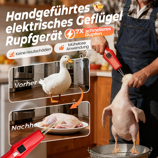 🦆🔥2025 SCHNÄPPCHEN 🔥🐓Elektrische Geflügelrupfmaschine – Einfaches Rupfen, spart Zeit und Mühe!