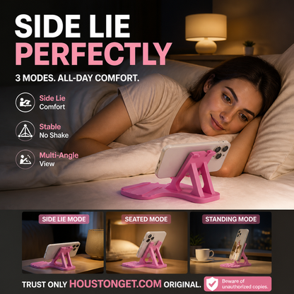 📱50% RABATT🖥️Verstellbarer Handyhalter für die Seitenlage mit 3 Blickwinkeln, flexibel zum Anschauen von Videos🎬