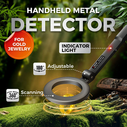 🥳2026 HEISSER VERKAUF🥳💞ÜBER 50.000 VERKAUFT!🔎💎 45 % RABATT! 360°-Handdetektor – Hohe Empfindlichkeit für Gold, Ringe & Münzen. Leichtes Design, ideal für Senioren. Starten Sie jetzt Ihr Schatzsuchabenteuer! 🧭🕊️