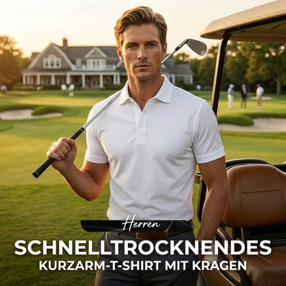 🔥 Nur in begrenzter Stückzahl, zeitlich begrenzt: 59 % Rabatt! 🎉 Schnell trocknendes Kurzarm-T-Shirt mit Reverskragen für Herren 💫