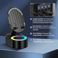 5-in-1 Handyhalterung mit kabellosem induktivem Audio-Bluetooth-Lautsprecher, 360° drehbarer LED-Halterung und universeller Lautsprecherhalterung