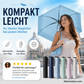 Ultraleichter kompakter Regenschirm für jedes Wetter