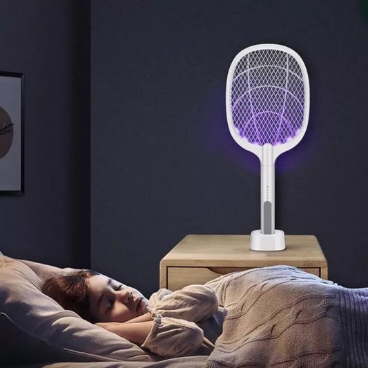 🚫🦟🪰2-in-1 elektrische Fliegenklatsche und Mückenschutzlampe für die Nacht
