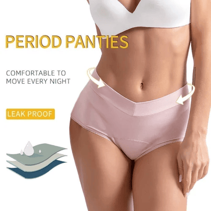 🔥Sommer-Sale: 40 % Rabatt🔥🎉Auslaufsichere Periodenunterhosen mit hohem Bund – Komfortabel, atmungsaktiv & für Tag und Nacht geeignet