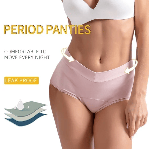 🔥Sommer-Sale: 40 % Rabatt🔥🎉Auslaufsichere Periodenunterhosen mit hohem Bund – Komfortabel, atmungsaktiv & für Tag und Nacht geeignet