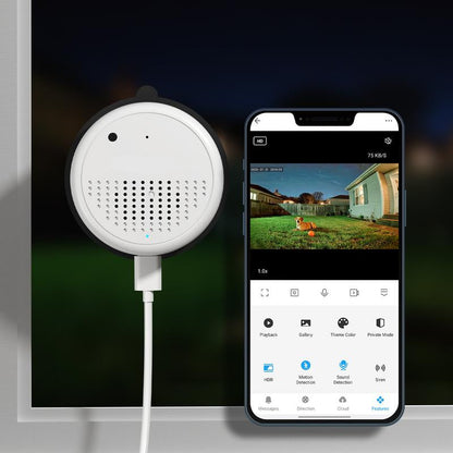 🔥 Kristallklare 2K-Überwachungskamera 🎥 Farbnachtsicht 🌙 24/7-Aufzeichnung und intelligente Alarme 🚨 Einfache Installation! 🔒