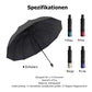 🌂49% Rabatt🔥Großer faltbarer Regenschirm mit 12 windfesten Speiche