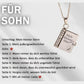 💗 Mein kleiner Sternenbuch-Anhänger für die Liebsten | Zeitloses Geschenk der Liebe an die Familie