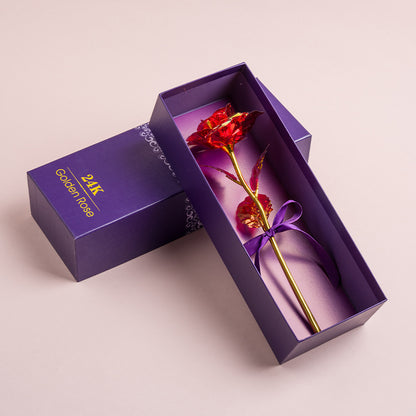 Funkelnde, farbenfrohe Goldfolienrose🔥Valentinstag-Sonderangebot 40 % Rabatt🔥