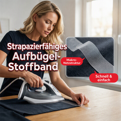 🥳HEISSER SALE 2026🥳💞50.000+ VERKAUFT!👵❤️  Aufbügelbares Saumband für Stoff
