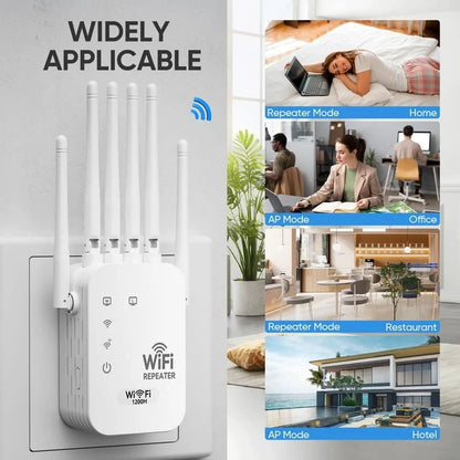 🎁Letzter Tag: 50 % Rabatt! 🔥 2026 WLAN-Verstärker – 1200 Mbit/s, Dualband (5 GHz / 2,4 GHz) 📶 Maximale Signalverstärkung – stabile Verbindung im ganzen Haus!