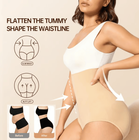 🔥Kaufen Sie 1 und erhalten Sie 1 gratis🔥 70% Rabatt👙 Bauchfreie Shapewear-Höschen mit hoher Taille