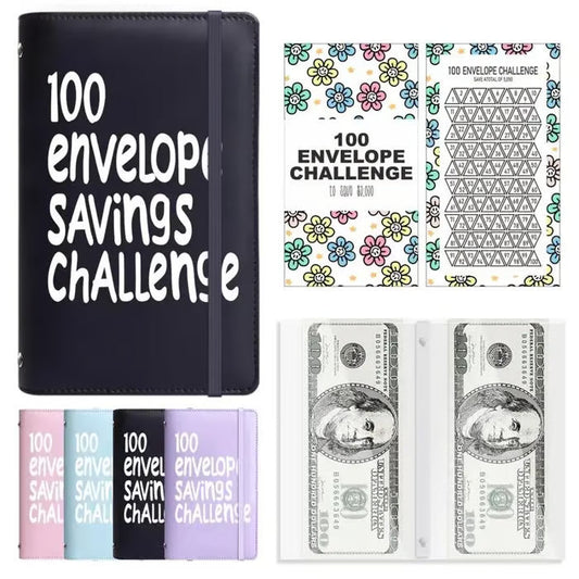 ⏰Letzte 4 Stunden 70 % Rabatt🎁100 Umschlag-Spar-Challenge-Buch✉️💸