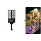 💎 50 % RABATT! 💎 1500-W-LED-Solarbeleuchtungssystem: superhell, kabellos und wetterfest, mit Bewegungssensor + Fernbedienung (IP65) ☀️💡