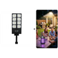 💎 50 % RABATT! 💎 1500-W-LED-Solarbeleuchtungssystem: superhell, kabellos und wetterfest, mit Bewegungssensor + Fernbedienung (IP65) ☀️💡