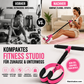 Widerstandsband mit Griffen – Ganzkörpertraining für Bauch, Beine, Arme und Rumpf, Heimfitness-Trainer