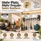 Multifunktionales, neues Wandregal für die Küche – zum Aufhängen, ohne Bohren