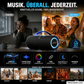 Tragbarer kabelloser Bluetooth-Lautsprecher für das Badezimmer, wasserdicht, 30 W × 2, zwei Lautsprecher, IPX7-zertifiziert, tragbarer Bass-Stereo-Sound, RGB-Beleuchtung, TWS-Kopplung für zu Hause, im Freien, auf Partys und am Strand