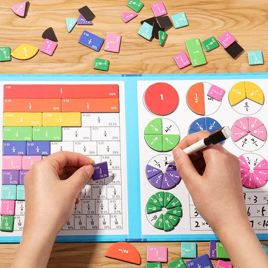 🧩50% RABATT! 🎨 Magnetisches Bruchpuzzle für Kinder – Fördert Feinmotorik, bunt & sicher – Perfekt für spielerisches Lernen zu Hause ✨