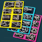 Metall Puzzle Ring achtteilig blaue Version Denksportaufgaben
