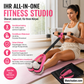 Widerstandsband mit Griffen – Ganzkörpertraining für Bauch, Beine, Arme und Rumpf, Heimfitness-Trainer