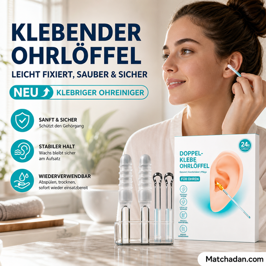 Selbstklebendes Werkzeugset zum Entfernen von Ohrenschmalz