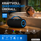 Tragbarer kabelloser Bluetooth-Lautsprecher für das Badezimmer, wasserdicht, 30 W × 2, zwei Lautsprecher, IPX7-zertifiziert, tragbarer Bass-Stereo-Sound, RGB-Beleuchtung, TWS-Kopplung für zu Hause, im Freien, auf Partys und am Strand