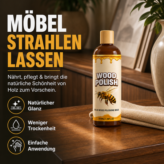 🪵 50% RABATT – Holz-Pflege & Polierer – Entfernt Kratzer, schützt vor Feuchtigkeit & verleiht strahlenden Glanz 🌟