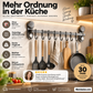 Multifunktionales, neues Wandregal für die Küche – zum Aufhängen, ohne Bohren