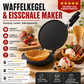 Waffeltüten- und Eisbecher-Maker mit Antihaftbeschichtung