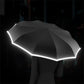 🌧️🌞50% Rabatt🌂Reflektierender Sicherheitsstreifen Ringschnalle Regenschirm