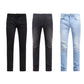 Lässige Stretch-Jeans für Männer mit schmaler Passform