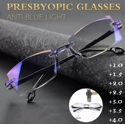 🏆👓Neues Produkt 67% Rabatt🔥Saphir hohe Härte Anti-Blau progressive Fern-und Nah-Doppelt-Nutzung-Lesebrille