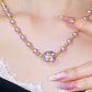 🔥Sonderangebot 50% Rabatt📿✨Elegante Imitationsperlenkette mit funkelnder magnetischer Strasskugel