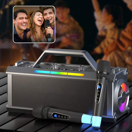 200W Bluetooth Karaoke Lautsprecher mit drahtlosem Mikrofon