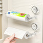 Multifunktionaler Toilettenpapierhalter mit Vakuum-Saugnapf