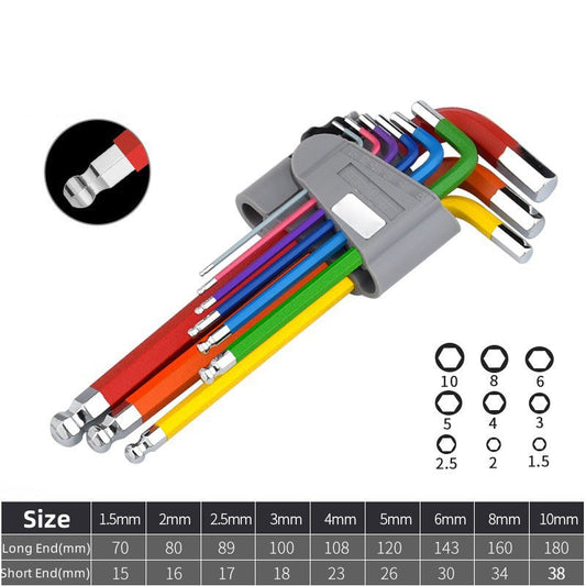 9-teiliger Langarm-Inbusschlüsselsatz