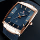 ✨LAST DAY SALE 50% RABATT✨ Ultradünne Herrenuhr mit quadratischem Maschengürtel und Quarz