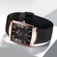 ✨LAST DAY SALE 50% RABATT✨ Ultradünne Herrenuhr mit quadratischem Maschengürtel und Quarz