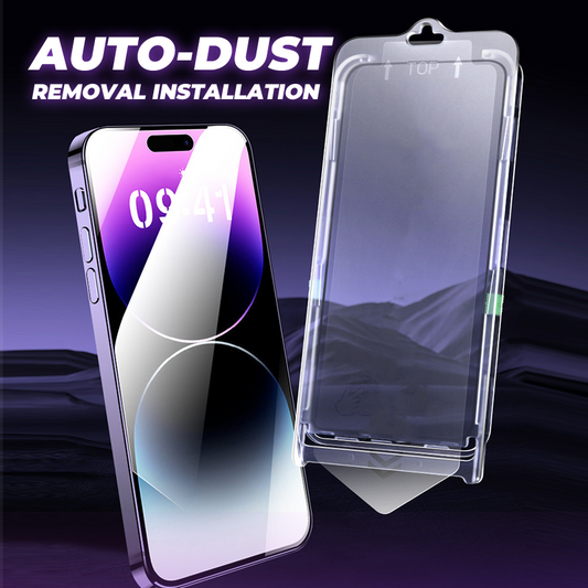 Kaufe 1 und erhalte 1 gratis - HD Displayschutzfolie für iPhone Serie - Automatische Staubentfernung Installation -