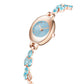 Womne's farbige Zirkon-Armbanduhr