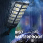 💎 50 % RABATT! 💎 1500-W-LED-Solarbeleuchtungssystem: superhell, kabellos und wetterfest, mit Bewegungssensor + Fernbedienung (IP65) ☀️💡