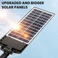 💎 50 % RABATT! 💎 1500-W-LED-Solarbeleuchtungssystem: superhell, kabellos und wetterfest, mit Bewegungssensor + Fernbedienung (IP65) ☀️💡