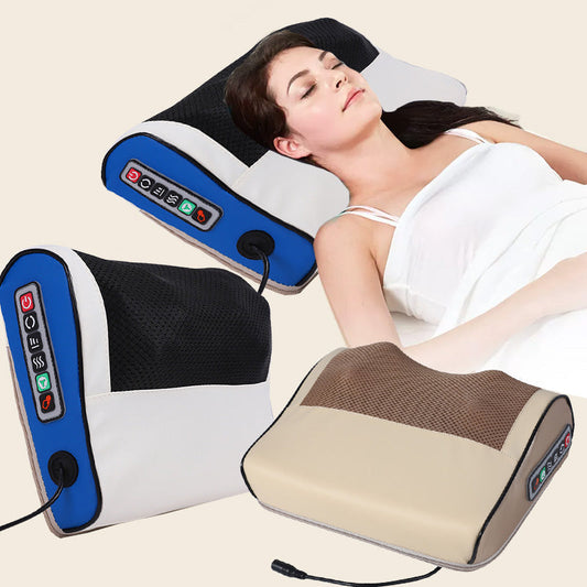 ✨Beseitigt alle Müdigkeit im Handumdrehen🎊Multifunktionales Knetmassage-Kissen mit Wärme