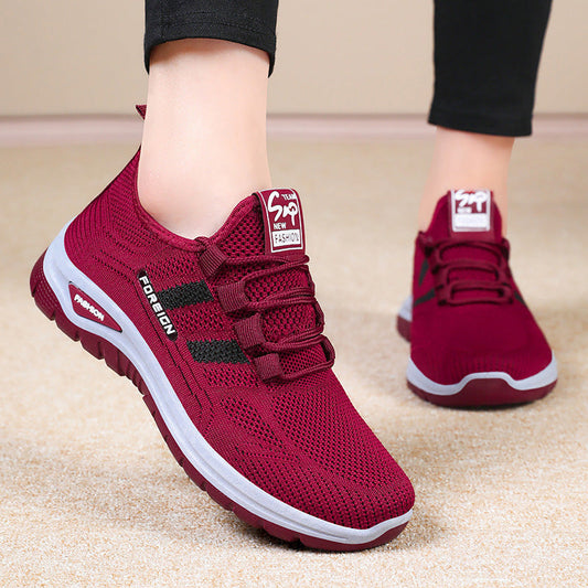 Damen atmungsaktive Outdoor-Sneaker aus Mesh