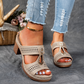 Orthopädische Sandalen mit Strass-Absatz (2 kaufen, KOSTENLOSER VERSAND)
