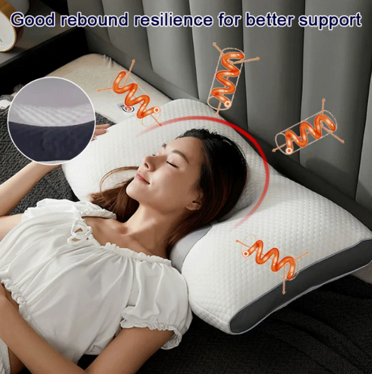 💥⏰ LETZTER TAG – 50% OFF! Antibakterielles Nackenstütz-Massagekissen mit Schlafhilfe – Ergonomisch, wärmend & beruhigend für Reisen, Büro & Zuhause ✨