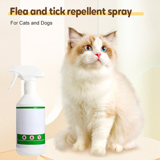 🔥Zitronengras-Extrakt, Kamille (CHAMOMILLARECUTTTA) Extrakt🔥Floh- und Zeckenschutzspray für Katzen und Hunde